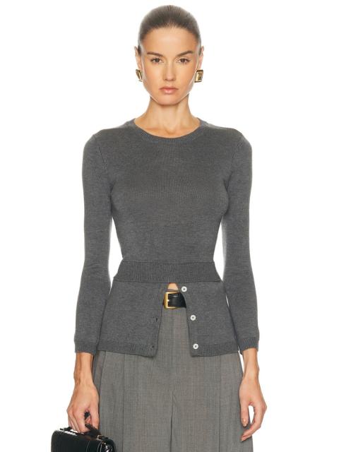 MATTHEW BRUCH Layered Long Sleeve Sweater