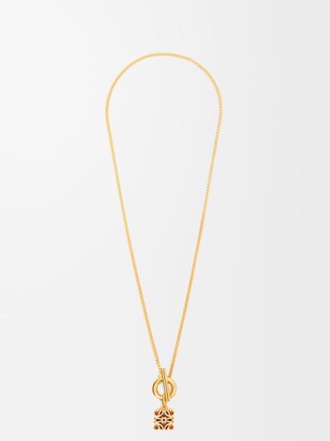 Loewe Anagram pendant in sterling silver