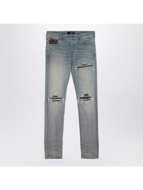 AMIRI Leopard Jeans MX1 antique indigo