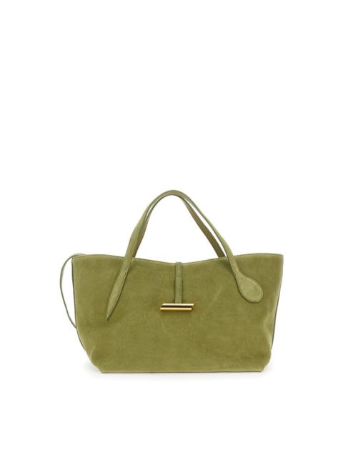 Other Designers Little Liffner Petite Penne Green Handbag With Side Pocket In Leather