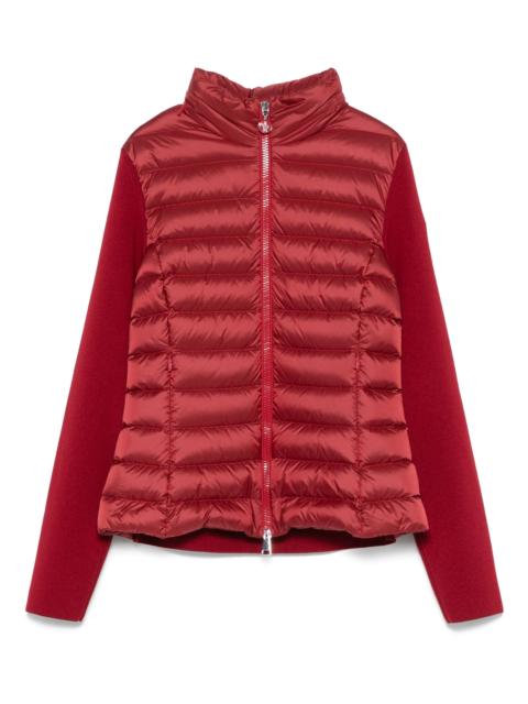 Moncler padded-front knit jacket