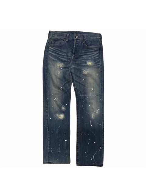 Other Designers Vintage - Vintage Distress Paint Takeo Kikuchi Denim