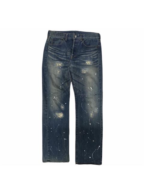 Other Designers Vintage - Vintage Distress Paint Takeo Kikuchi Denim