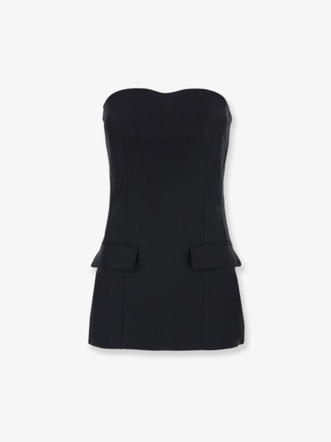 TOTEME Toteme Wool and Silk Blend Tank Top Black