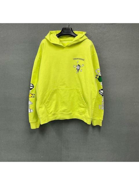 Chrome Hearts Chrome Hearts Graffiti Print Apple Green Hoodie Sweatshirt