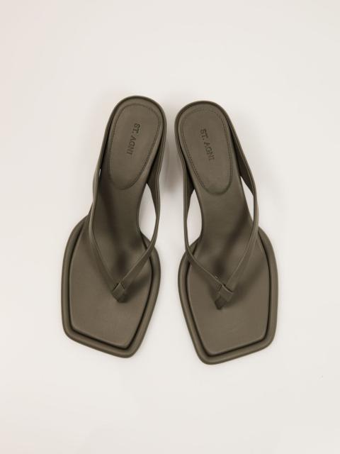 ST. AGNI Flip Flop Sandals - Smokey Olive