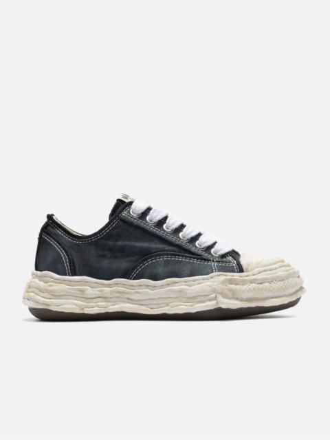 Maison MIHARAYASUHIRO "PETERSON23" ORIGINAL SOLE VINTAGE EFFECT EMBROIDERED CANVAS LOW-TOP SNEAKER
