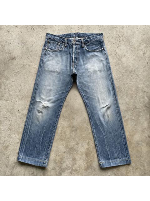 Other Designers Vintage Faded Edwin 505 Orange Tag Jeans Pants Distressed