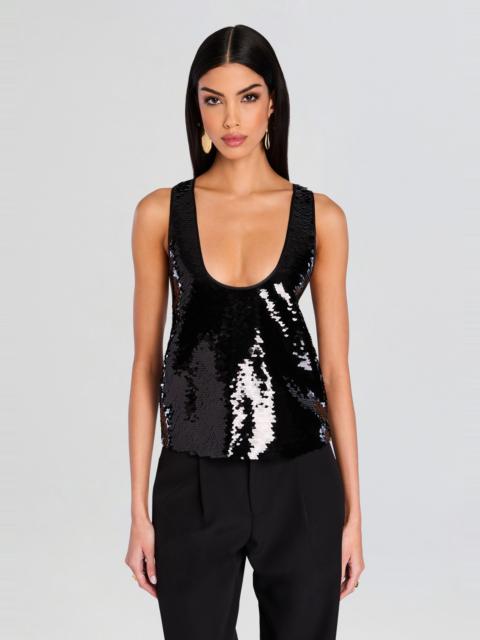 RETROFÊTE MANDY SEQUIN TOP