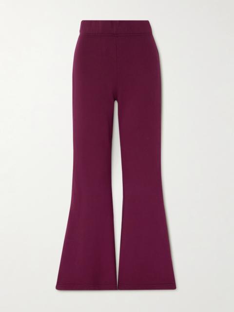 LES TIEN Cotton-jersey Flared Track Pants