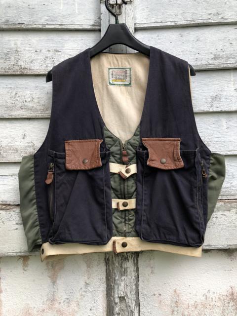 Other Designers Vintage Punk Chicken Reconstructed Vest