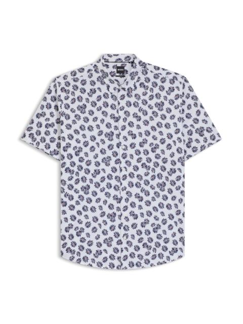 BOSS SLIM-FIT SHIRT IN FLORAL-PRINT COTTON