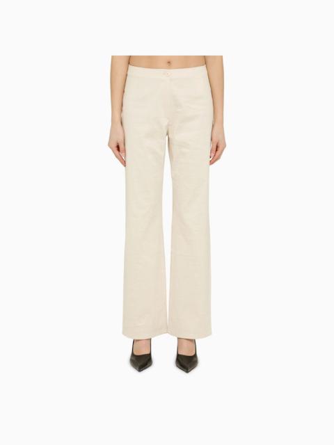 Our Legacy Our Legacy Regular White Cotton Trousers Women