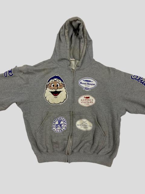 Other Designers VINTAGE CAPTAIN SANTA CLUB HOODIE