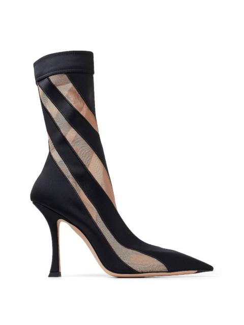 JIMMY CHOO Jimmy Choo X Mugler Spiral Sock Ankle Boots