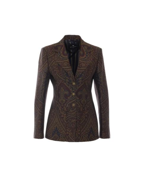 Etro Etro Women Paisley Print Single Breasted Jacket