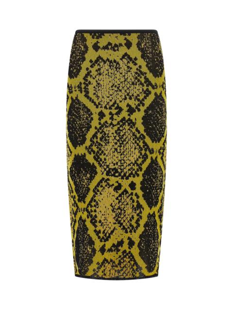 THE ATTICO Python Jacquard Skirt