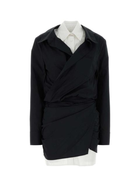 THE ATTICO The Attico Women Black Stretch Poplin Mini Dress