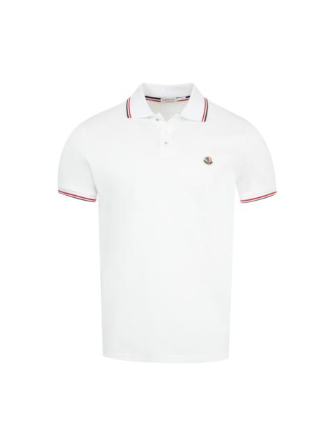 Moncler TRICOLOR TRIMMED POLO SHIRT