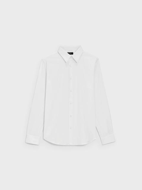 Theory Sylvain Tuxedo Shirt in Stretch Cotton-Blend