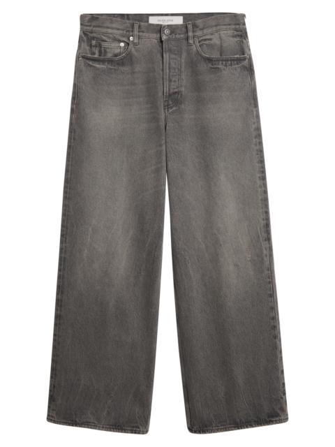 Golden Goose Golden Goose Journey Parker Wide Leg Jeans in Grey at Nordstrom