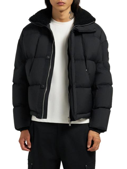 MOOSE KNUCKLES Moose Knuckles Everest Fleece Collar Down Puffer Jacket in Black at Nordstrom