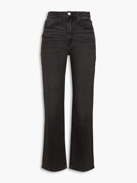 FRAME Le Jane cropped high-rise straight-leg jeans
