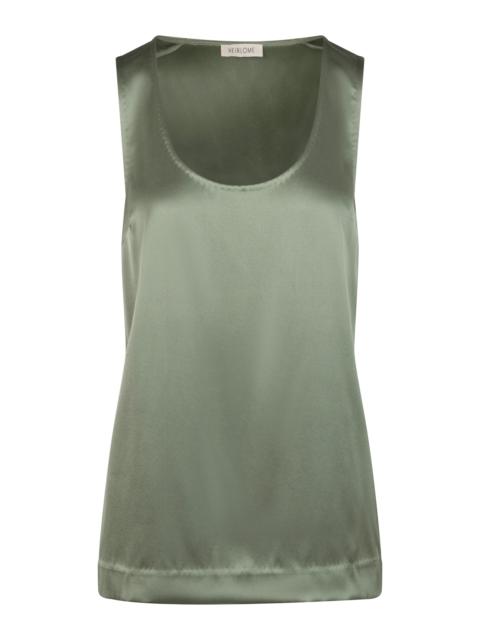 HEIRLOME Elaine Silk Top green