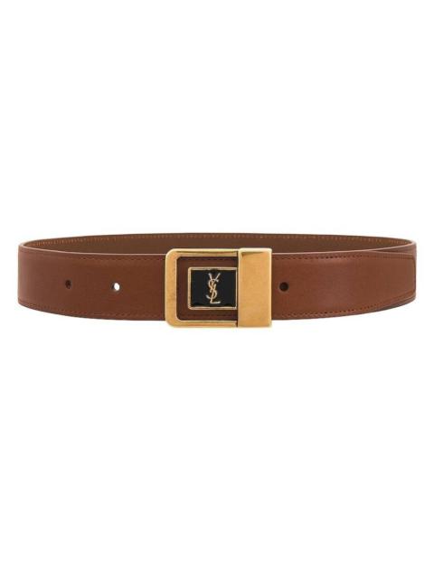 SAINT LAURENT Saint Laurent LA 66 Leather Buckle Belt