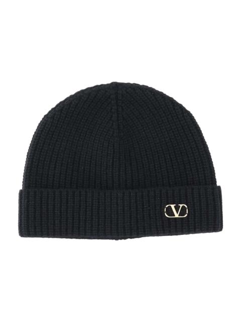 Valentino Wool Beanie With Logo