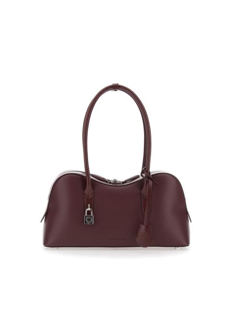 Stella McCartney Stella Mccartney Burgundy Synthetic Leather Ryder Medium Shoulder Bag