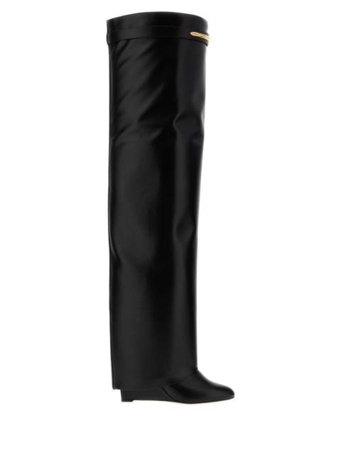 Givenchy Givenchy Women Black Leather Shark Pinch Boots