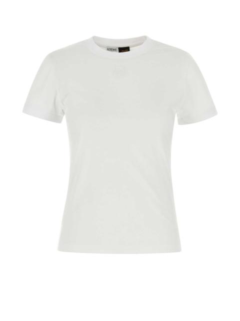 Loewe Loewe Paula's Ibiza Women White Cotton Paula S Ibiza T-Shirt