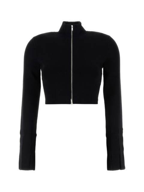 Nanushka Black stretch viscose blend Izan cardigan
