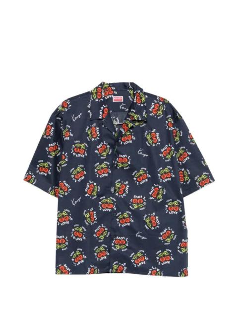 KENZO Kenzo Men Short-Sleeved Shirt With Cherry Print