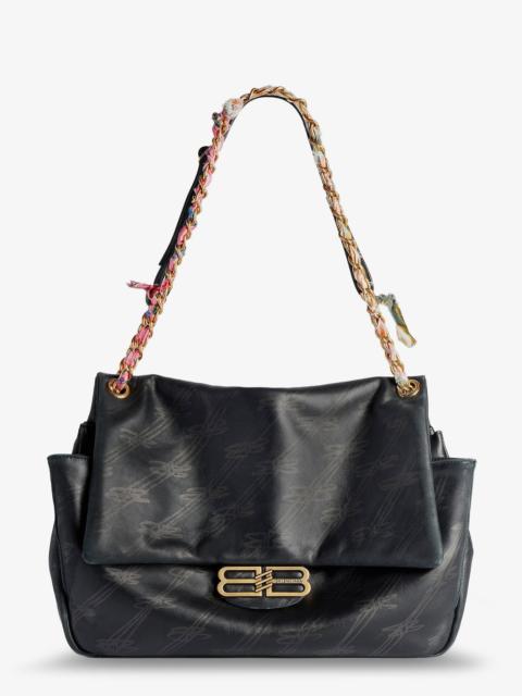 BALENCIAGA Balenciaga Darling Leather Shoulder Bag With Bb Logo On The Front