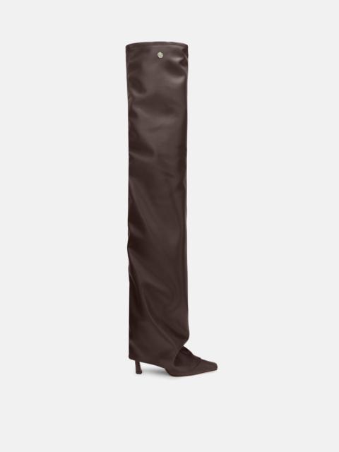 THE ATTICO ''ROBIN OTK'' THIGH HIGH BROWN