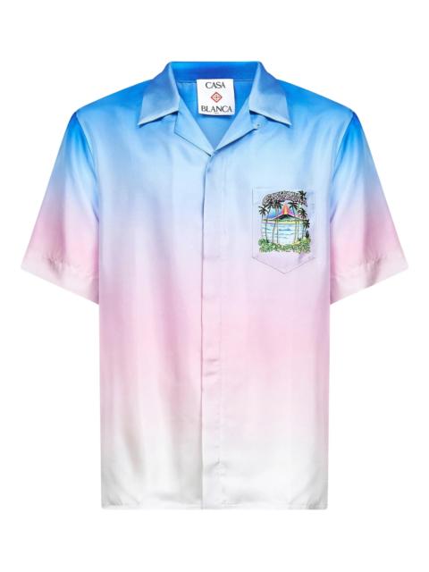CASABLANCA Casablanca Volcano-print Gradient Shirt