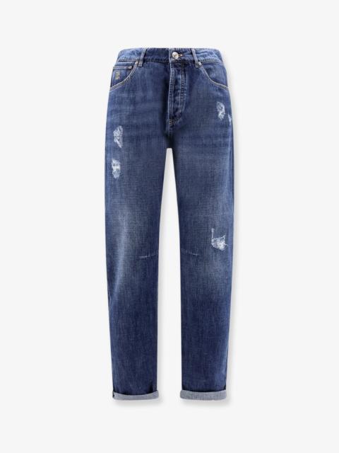 Brunello Cucinelli Men Leisure Fit Cotton Jeans
