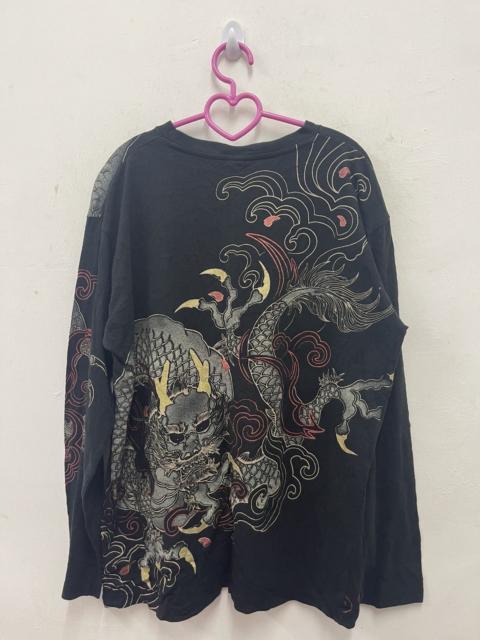 Other Designers Japanese Brand - Vintage STRANGE HEAVEN Sukajan Japan Dragon Full All Over