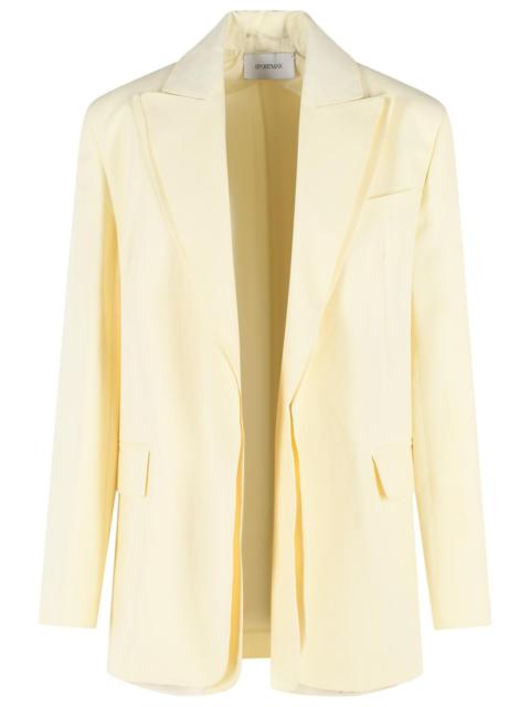 Sportmax Sportmax 'TENUTA' Blazer In Light Yellow Viscose Blend