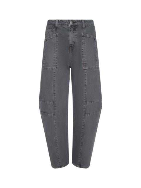L'AGENCE Cody Cropped Barrel-Leg Jean