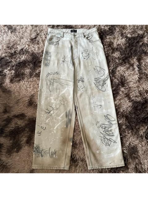 BALENCIAGA Balenciaga 23SS Graffiti Baggy Pants