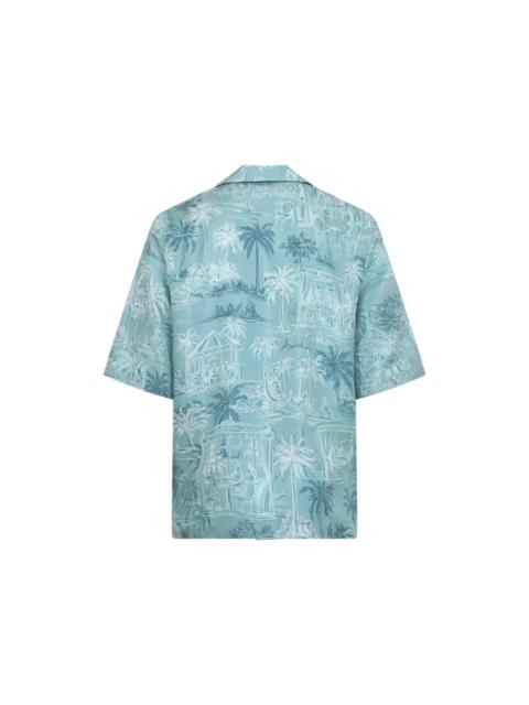 AMIRI Amiri Chateau Sketch Bowling Shirt Men