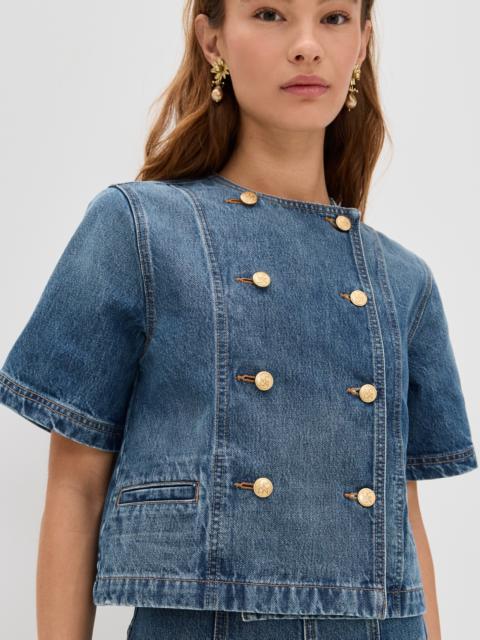 ULLA JOHNSON The Serge Short Sleeve Jacket
