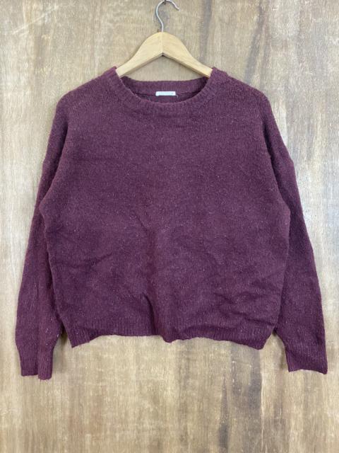 Other Designers Homespun Knitwear - Maroon Knit Sweaters #1678