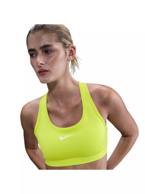 Nike Women's Swoosh Medium Support Padded Sports Bra - Neon