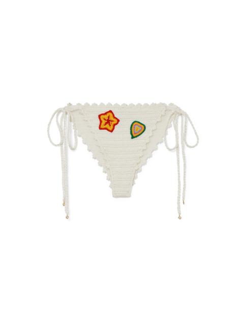 CASABLANCA Motif Crochet Bikini Bottoms | Casablanca Paris
