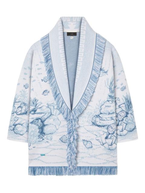 Alanui Deep In The Ocean Wool Cardigan
