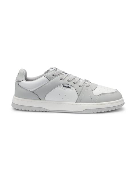 HUGO LOW-TOP TRAINERS WITH FAUX LEATHER
